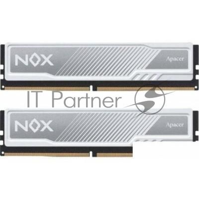 Оперативная память Apacer Nox, DDR4, 16GB (2x8 GB), 3200 MHz, CL16, DIMM, радиатор, белый