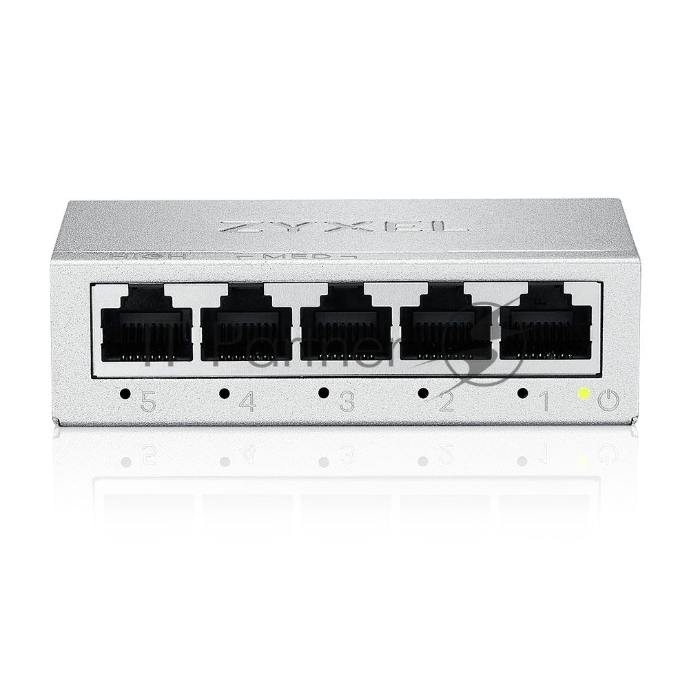 Коммутатор Zyxel GS-105B v5, 5 портов 1000 Мбит/с