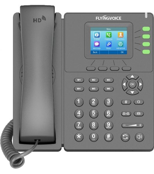 Телефон IP Flyingvoice P21 серый (упак.:1шт)