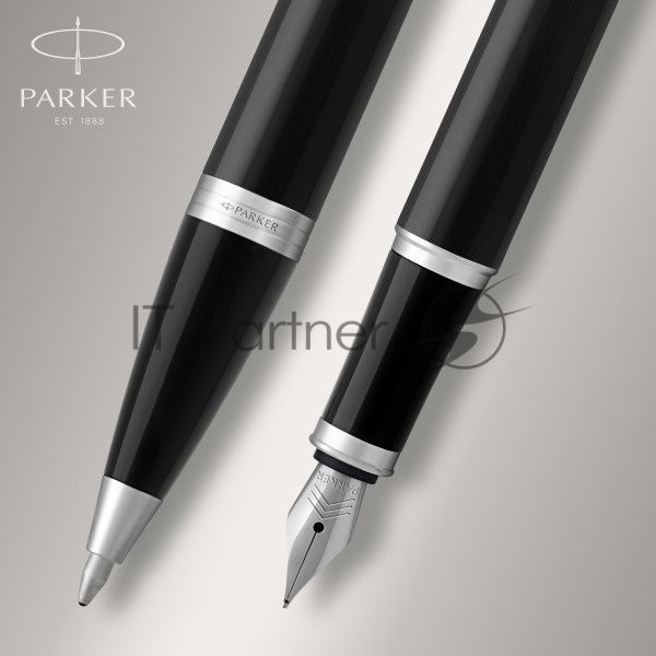 Набор ручек Parker IM Core FK221 (CW2093215) черный CT сталь нержавеющая, подарочная коробка ручка перьевая, ручка шариковая