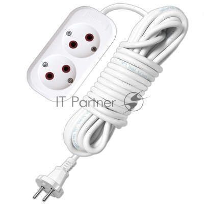 Удлинитель 2х3 м без заземл. 6А IP20 У6-011М ПВС 2х0.75 UNIVersal 011М-03
