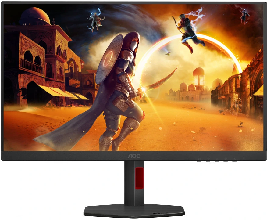 Монитор 27" AOC Q27G4ZR IPS 2560x1440, 240 Гц, 1 мс, 16:9, 400 кд/м², 2xHDMI 2.0, DP 1.4, 3.5 Jack, динамики (2x2 Вт), FreeSync Premium, G-Sync Compatible, черный/красный