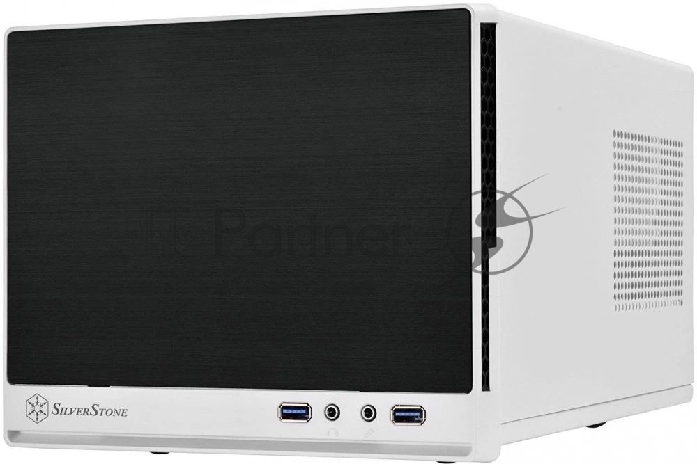Компьютерный корпус Silverstone Sugo SST-SG13WB-Q , mini-ITX, без БП ( ATX )черно-белый, передняя панель из пластика
