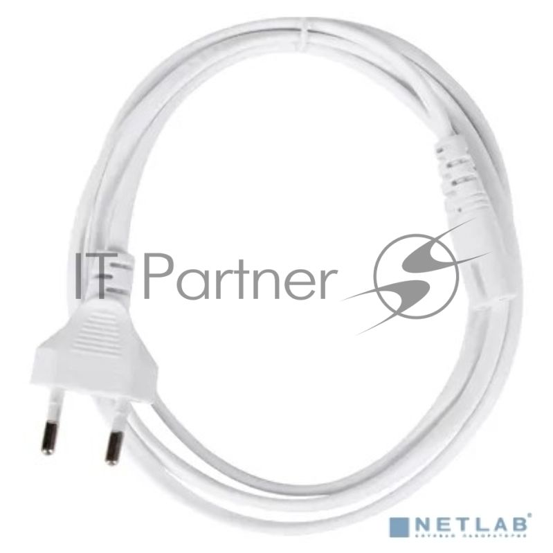 Кабель для аудио-видео техники IEC-320-C7, 2-pin 1,8m, белый, iOpen ACE023-W-1.8M