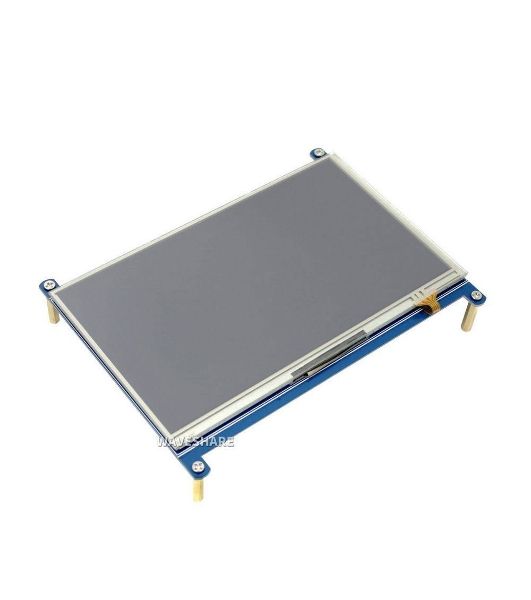 Резистивный сенсорный дисплей без корпуса ACD18-RA418 Waveshare 7"; 1024x600 IPS матрица, вход HDMI, питание по USB, для Raspberry Pi 3