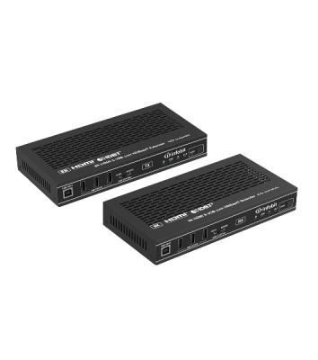 Удлинитель сигнала HDMI, USB Infobit iTrans E90U8K разрешение 8К/30, USB 2.0 до 90 метров, eARC
