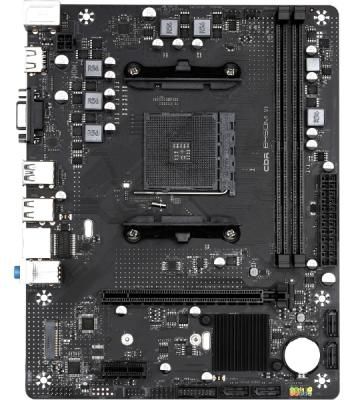 Материнская плата CBR B550M OEM, AM4, AMD B550, 2xDDR4, 4xSATA, 1xM.2, 1xPCIe 4.0 x16, 1xPCIe x1, 1xVGA, 1xHDMI, 1x1Gb LAN, 2xUSB-A 5Gbps, 4xUSB-A 2.0, 3x3.5 мм, 7.1, mATX