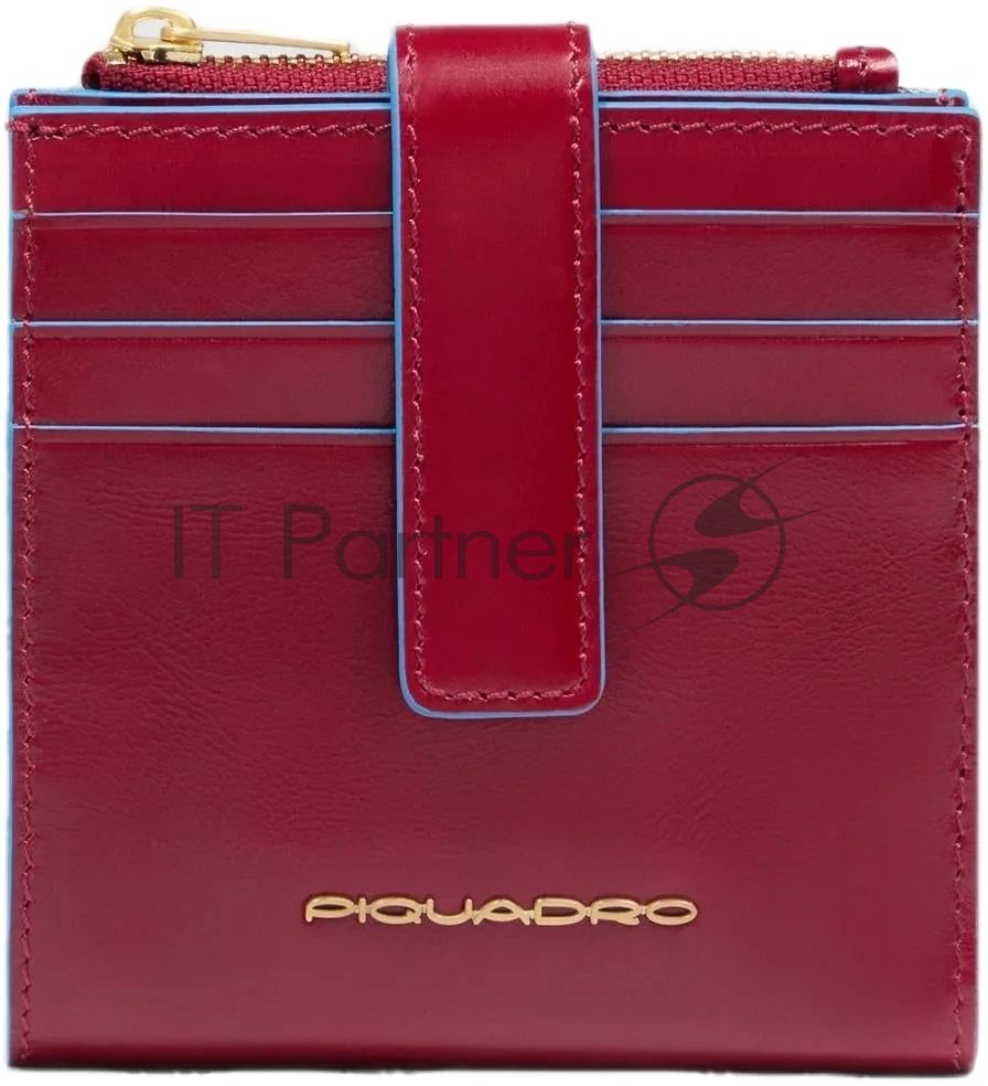 Картхолдер Piquadro Blue Square PP6843B2R/R красный, натуральная кожа