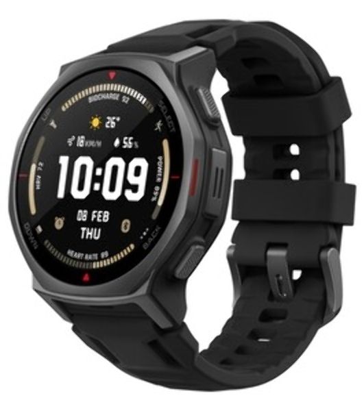 Умные часы Amazfit T-Rex 3 A2323, 1.5" AMOLED, Wi-Fi, Bluetooth, 10ATM, темно-серый / красный