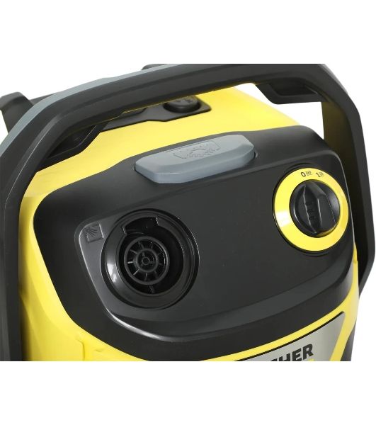 Строительный пылесос Karcher WD 5 S V-25/5/22 желтый, 1100 Вт, уборка сухая/сбор воды, пылесборник мешок/контейнер, 25 л