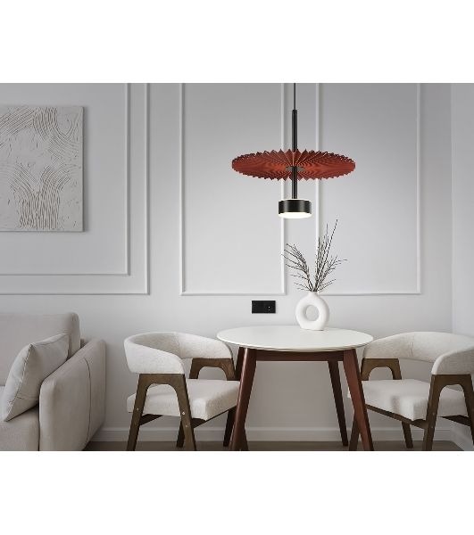 Светильник Ambrella light LH72613 BK/RD черный/красный 6W 3000K D300*260-1770