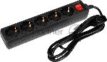 Сетевой фильтр PC Pet AP01006-E-BK (UPS) 1.8 м (5 розеток) черный
