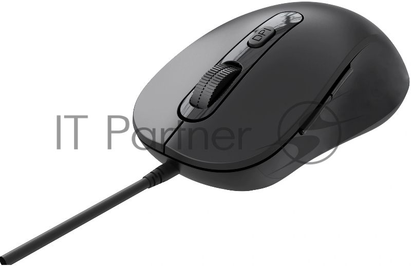 Мышь проводная Oklick 211M черный, 2400 dpi, USB, кнопки - 6