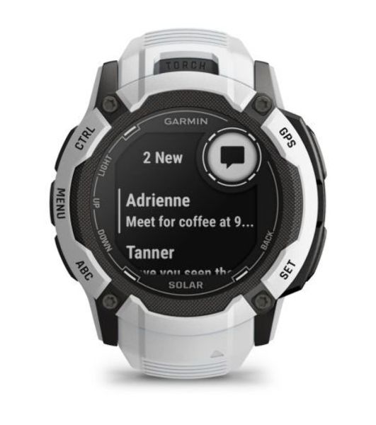 Умные часы Garmin Instinct 2X Solar, 1.0" MIP, 5G, Bluetooth, IPX7, белый