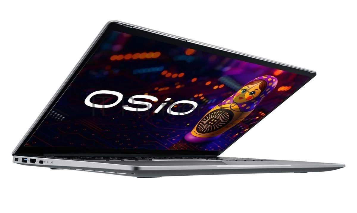 Ноутбук Osio FocusLine F150a-026/15"/IPS/AMD Ryzen 5 5560U/16Gb/512Gb SSD/AMD Radeon Graphics/Uncom/серый/1.7kg