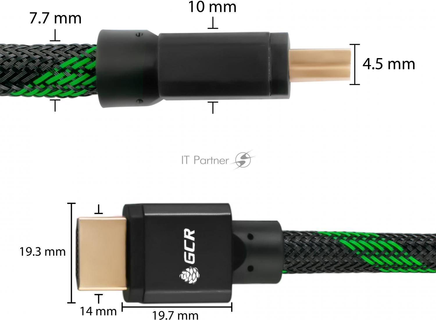 Кабель Greenconnect HDMI 2.1, 8K 60Hz, 4K 144Hz, 1.0m , динамический HDR 4:4:4, Ultra HD, 48.0 Гбит/с, тройное экранирование, ферритовые фильтры, GCR-51833 Greenconnect Кабель HDMI 2.1, 8K 60Hz, 4K 144Hz, 1.0m , динамический HDR 4:4:4, Ultra HD, 48.0 Гбит