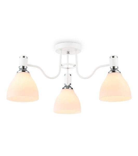 Светильник Ambrella light TR303302/3 WH/CH/FR белый/хром/белый матовый E27*3 max 60W D600*270