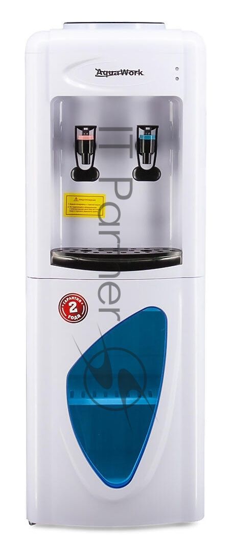 Кулер для воды Aqua Work 0.7LR, верхняя загрузка, нагрев 95 °С, охлаждение 10 °С, белый