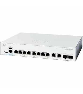 Коммутатор Cisco C1300-8T-E-2G, 8×1 Гбит/с + 2×1 Гбит/с Combo (RJ45/SFP), управляемый