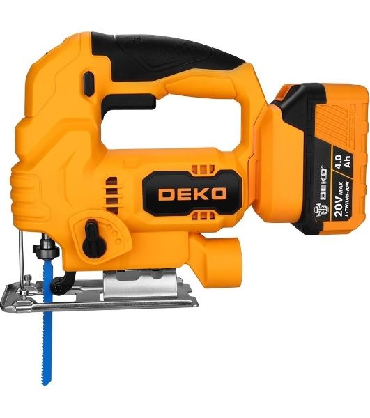 Лобзик электрический аккумуляторный DEKO DKJS20E, 20В, 1x4.0А·ч