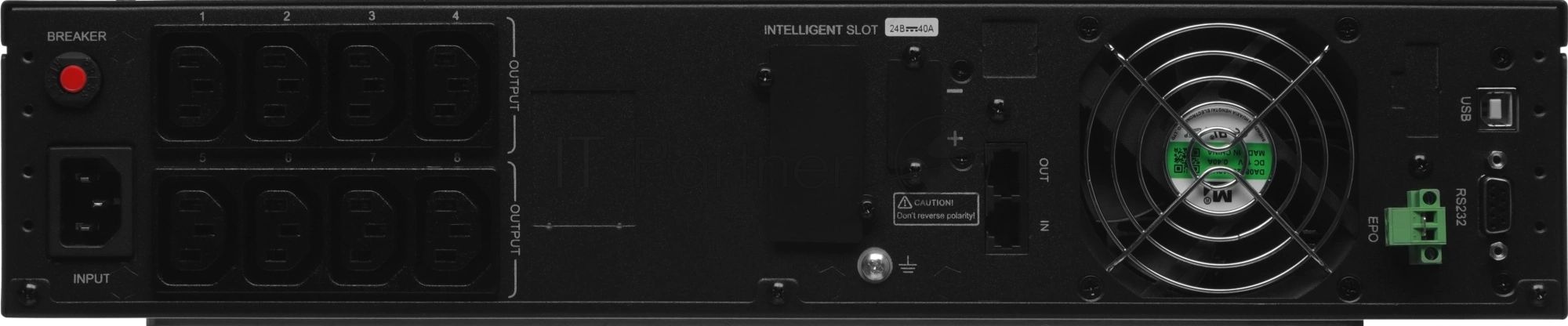 Источник бесперебойного питания Ippon Pacific II 1000 / 1000 ВА / 900 Вт / 8 x IEC 320 C13