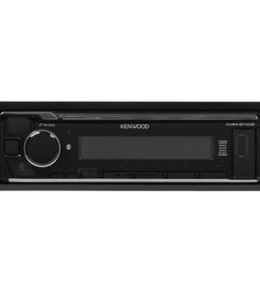 Автомагнитола Kenwood KMM-BT408, 1 DIN, Bluetooth, USB Type-A, AUX, съёмная панель