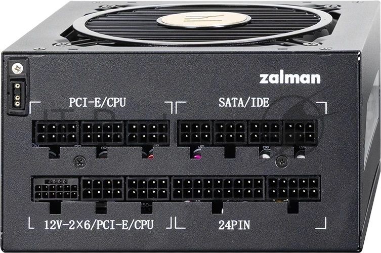 Блок питания ZALMAN TeraMax II VIEW 1200W, 1200Вт, 80+ Gold, 120мм, модульный, черный