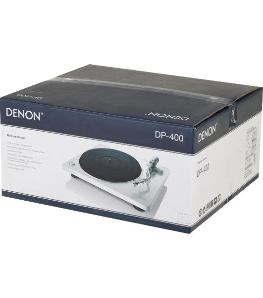 Проигрыватель винила Denon DP-400F, частично автоматический, белый