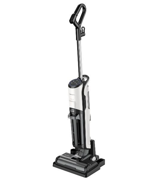 Пылесос вертикальный моющий Grundig VCW 6270 белый/черный, питание от сети, 1800 Вт, уборка суxая/влажная, пылесборник 0.48 л