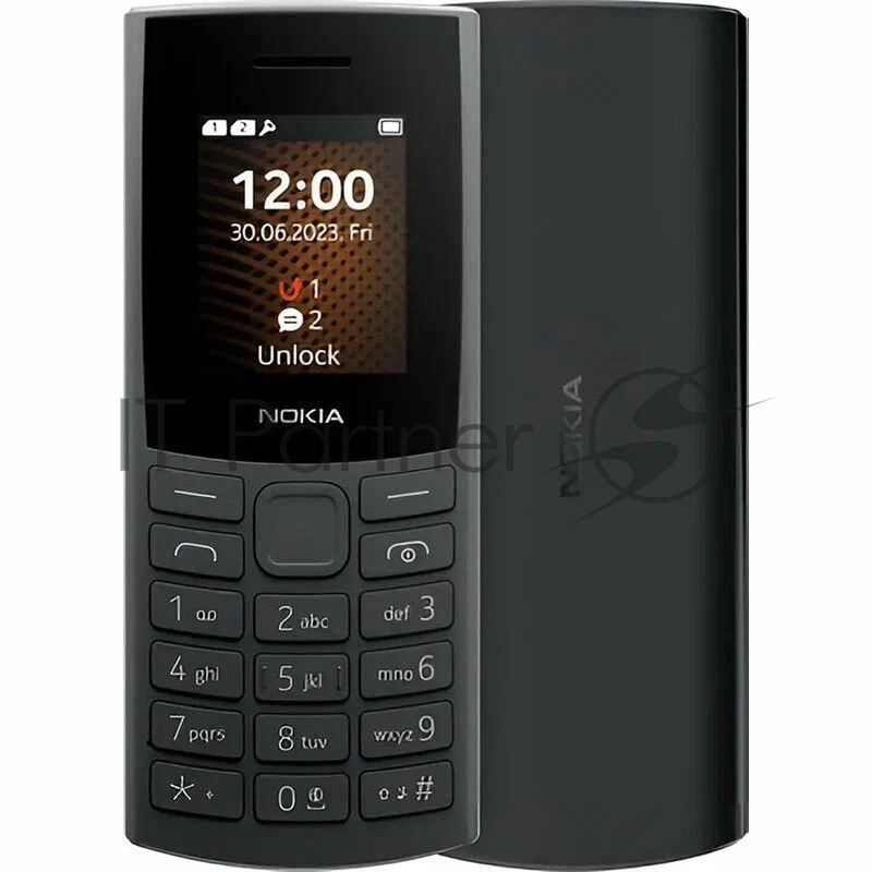 Мобильный телефон Nokia 106 TA-1564 DS CHARCOAL 4/4Mb черный
