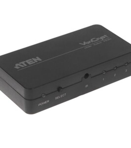 Переключатель электронный HDMI ATEN VS381-AT 3>1 телевизор/панель/монитор/проектор, без шнуров, (1920x1200 60Hz;480P/720P/1080i/1080P;HDMI 1.3/HDCP
