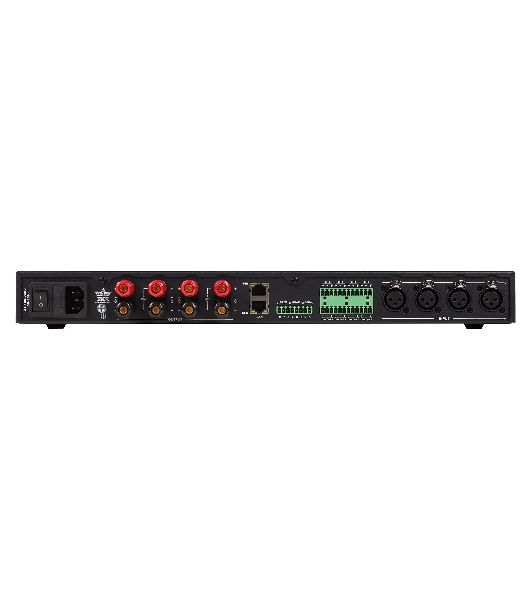 Усилитель Intrend ITAMP-4x500-TD четырехканальный, 4x500W/4Ом, 4x300W/8Ом, мостовой режим: 2x1000W/8Ом, 2x1000W/100V, 2x600W/70V, поддержка Dante, встроенный DSP