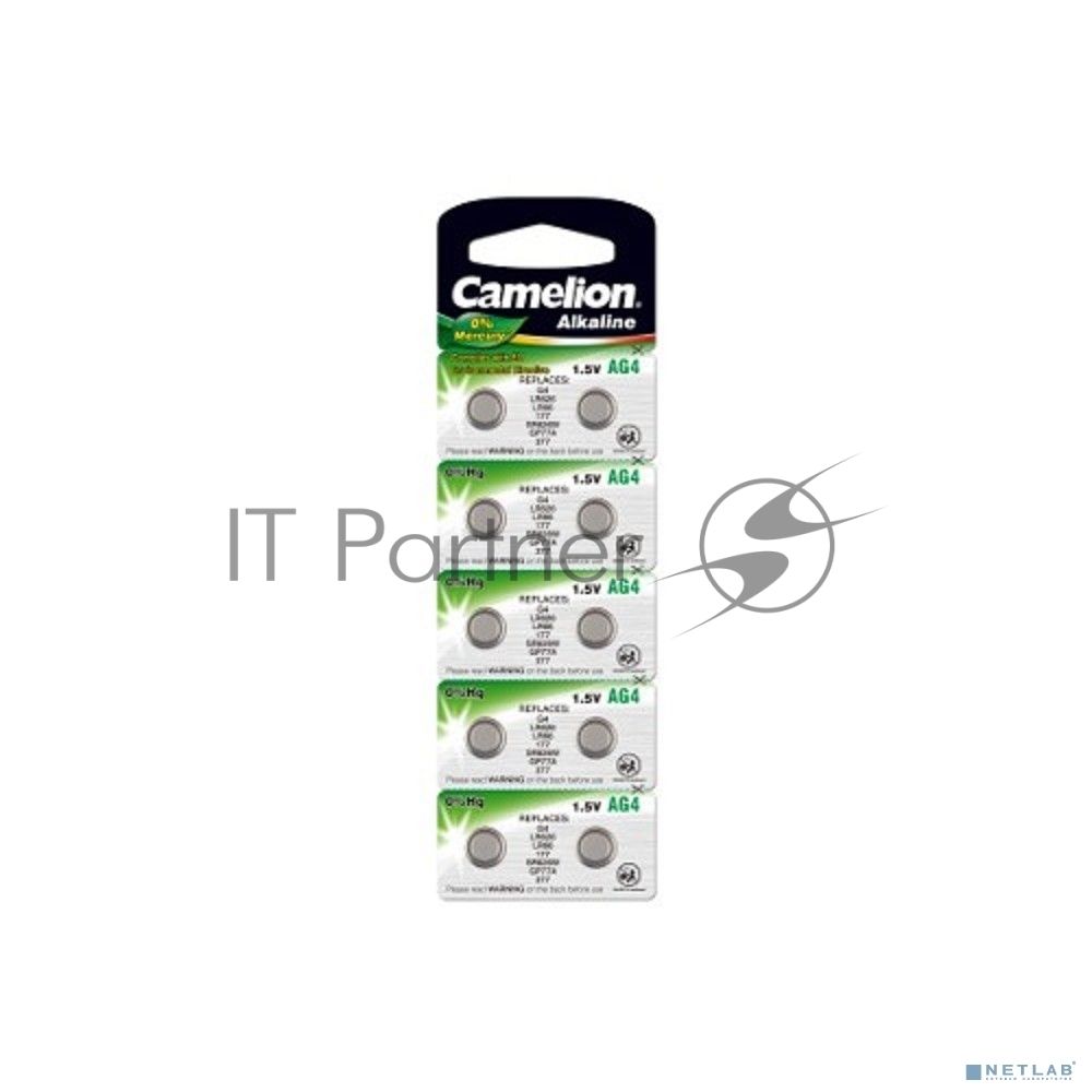 Батарейка для часов Camelion G 4 BL-10 Mercury Free (0%Hg), 377A/LR626/177) 1.5 В