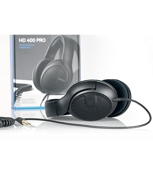 Проводные наушники Sennheiser HD 400 PRO черный, полноразмерные, Jack 3.5/6.3 мм