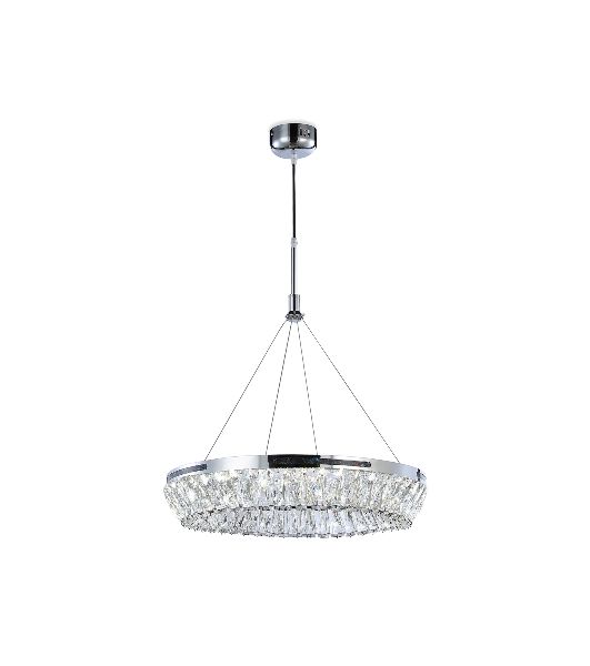 Светильник Ambrella light TR5022 CH/CL хром/прозрачный 3000K/4200K/6400K 47W D500*540 (Без ПДУ)