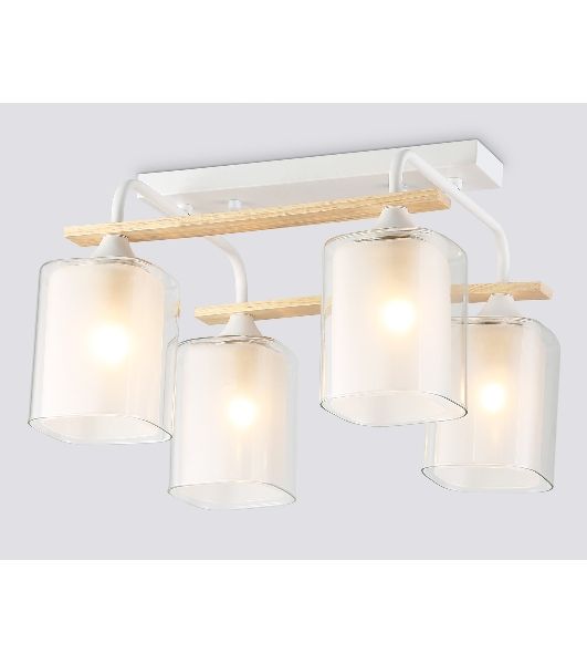 Светильник Ambrella light TR3033246/4 WH/WD белый/дерево E27/4 max 60W 340*340*245
