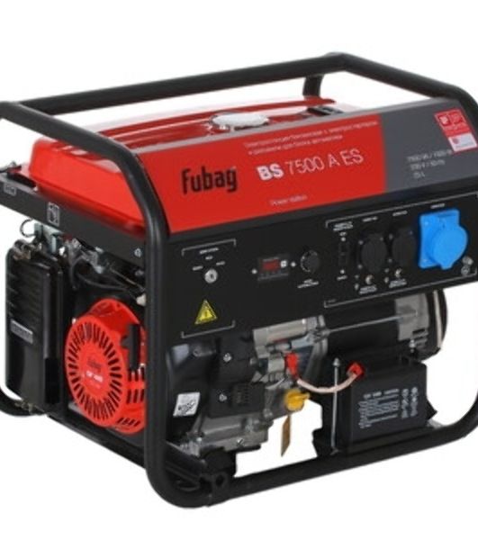 Электрогенератор бензиновый FUBAG BS 7500 A ES, 7 кВт, 80 дБ, 92.8 кг
