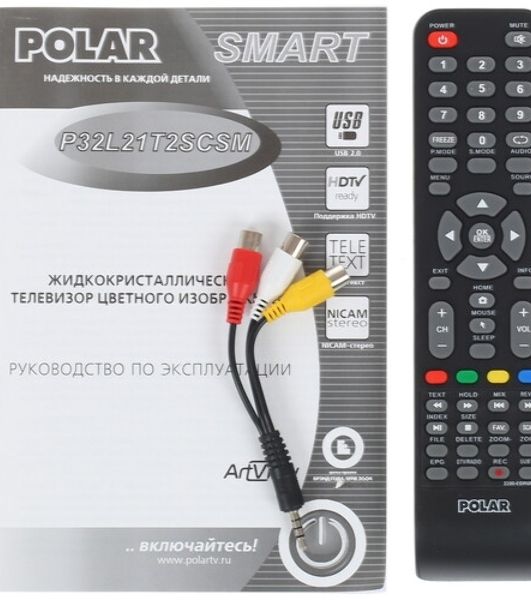 Телевизор Polar 32" P32L21T2SCSM (U) черный LED HD 60Hz Smart TV 1GB/16GB
