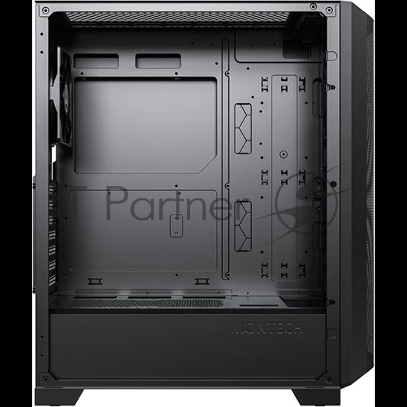 Компьютерный корпус Montech SKY ONE Lite черный без БП ATX 3x120mm 2xUSB3.0 1xUSB3.1 audio bott PSU