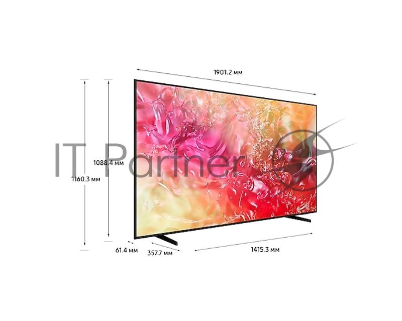 Телевизор Samsung 85" UE85DU7100UXCE черный LED 4K UHD 50Hz Tizen Smart TV