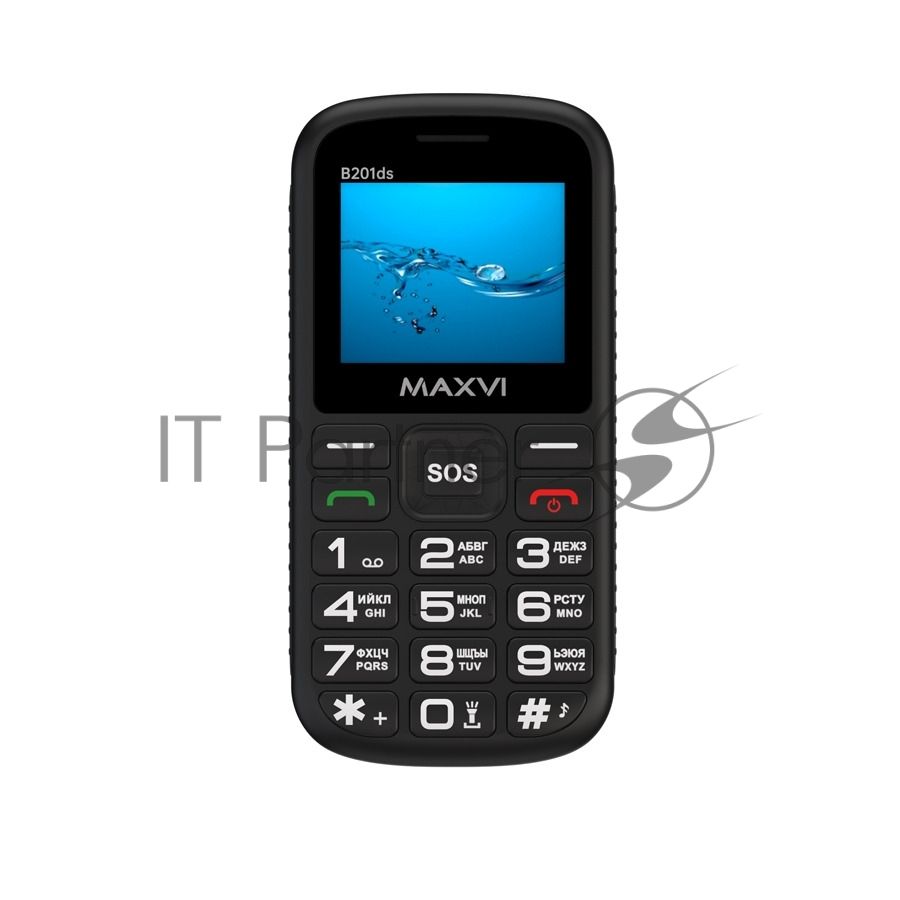 Мобильный телефон Maxvi B201ds черный