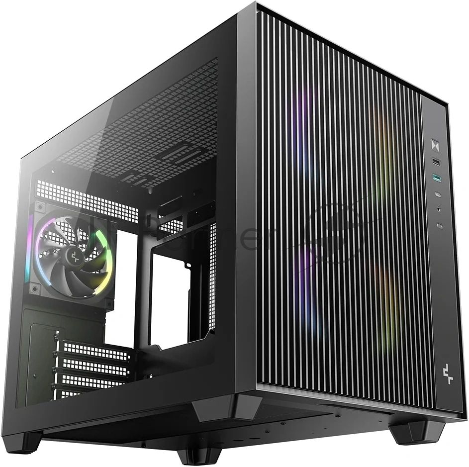 Компьютерный корпус Deepcool CG330 MESH 3F черный без БП mATX 6x120mm 4x140mm 2xUSB2.0 1xUSB3.0 audio bott PSU