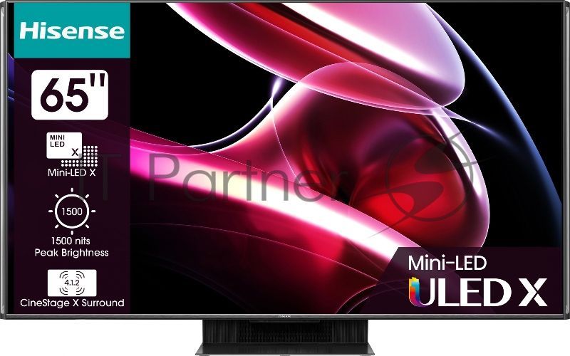 Телевизор Hisense 65" 65UXKQ черный Mini-Led UHD 120Hz Smart