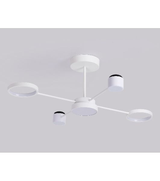 Потолочный светодиодный светильник с пультом Ambrella light FL51631/4+1 WH белый 3000K-6400K 48W 910*745*300 (ПДУ ИК)