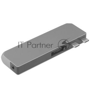 Док-станция Satechi ST-UCPHMIM, USB Type-C, USB 3.0/USB Type-C/RJ-45/Mini jack, USB