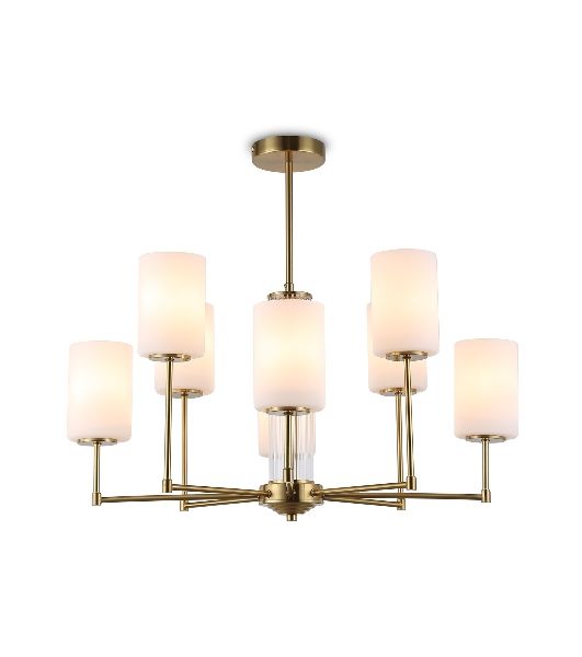 Люстра Ambrella light LH56217/8 BS/FR латунь/белый матовый E27/8 max 60W D700*600