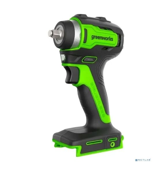 Гайковерт Greenworks G24IW200 аккум. патрон:квад.3/8" (3803607CUB)