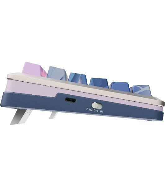 Клавиатура Redragon Flekact Pro гибридная, USB Type-A, Bluetooth, радиоканал, фиолетовый
