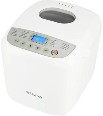 Хлебопечка Starwind SBM2085 белый/серебристый, 600 Вт, 1.0 кг, 19 программ