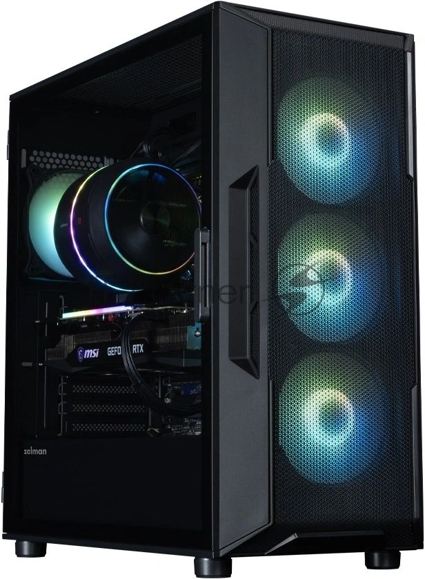 Компьютерный корпус ZALMAN MidiTower I3 NEO ARGb V2 black (ATX, без БП, 2xUSB3.0, 4x120мм ARGb) (Zalman i3 NEO ARGb V2 Black)